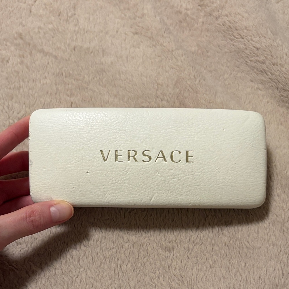 Versace Cream Sunglasses Case